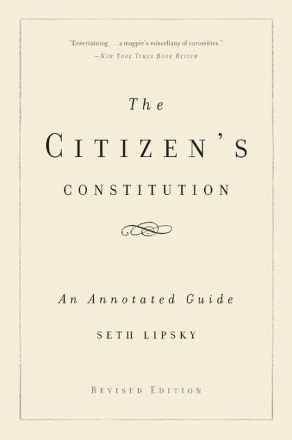 The citizen s constitution an annotated guide. - Grande hora x e o apocalipse revelado, a.
