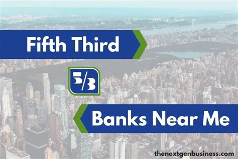 Jul 30, 2016 · Find Branches Near Me. About Fifth Third Bank. Fifth Third Bank was established on Jan. 1, 1865. Headquartered in Cincinnati, OH, it has assets in the amount of $139,250,028,000. Its customers are served from 1240 locations. Deposits in Fifth Third Bank are insured by FDIC. Established On: .