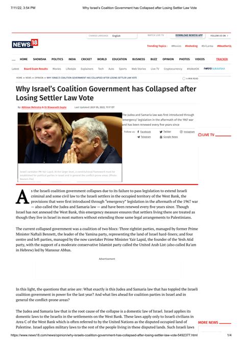 The coalition has collapsed