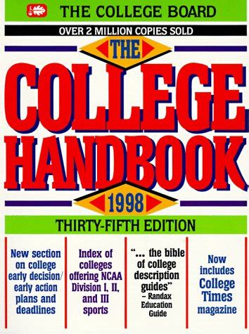 The college handbook 1998 35th ed. - Pasion y gloria de gustavo adolfo.