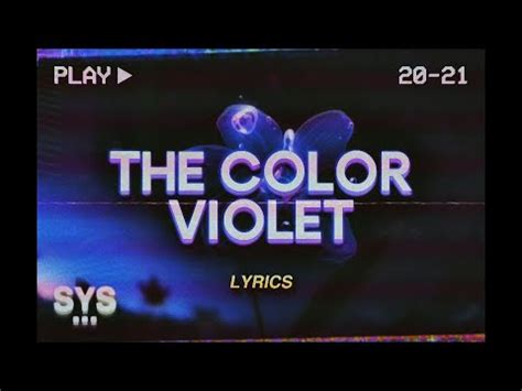 The color violet lyrics. Things To Know About The color violet lyrics. 