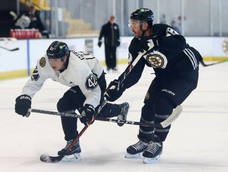 The competition for spots is on at Bruins’ training camp