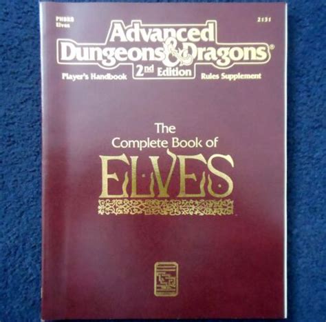 The complete book of elves advanced dungeons dragons players handbook rules supplement 2131. - El vuelo azul del la gaviota.
