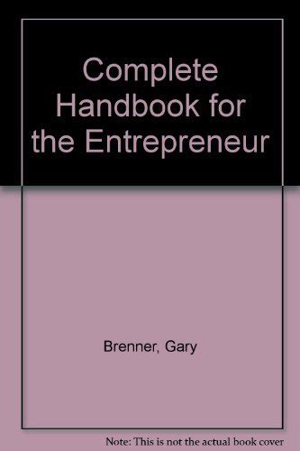 The complete handbook for the entrepreneur by gary brenner. - Visio philiberti des heinrich von neustadt.