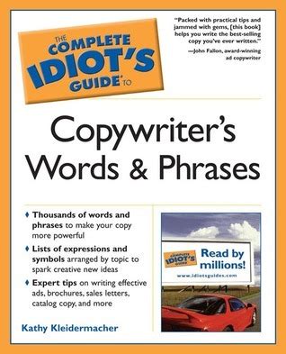 The complete idiots guide to copywriters words and phrases by kathy kleidermacher. - Handbook of adolescent drug use prevention research intervention strategies and practice.
