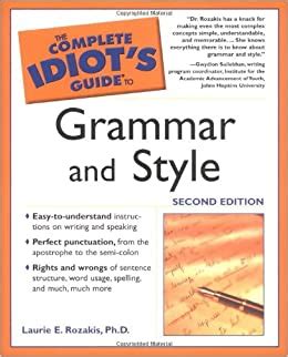The complete idiots guide to grammar and style 2nd edition complete idiots guides lifestyle paperback. - 1995 fleetwood wilderness camper owners manual.