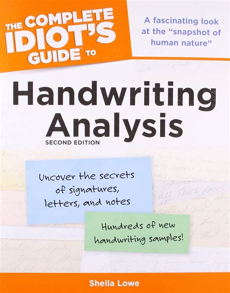 The complete idiots guide to handwriting analysis sheila lowe. - Looking forward a guidebook for the laryngectomee.