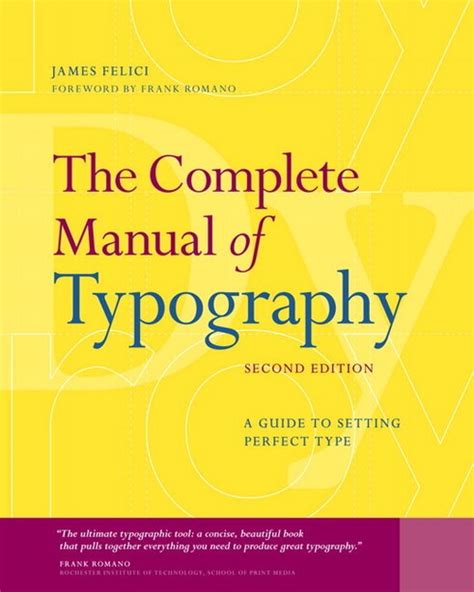 The complete manual of typography by james felici. - Guitar manuals amplifier schematics super info.