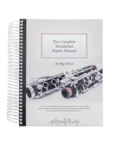 The complete woodwind repair manual by reg thorp. - Bella pastry tart maker breakfast recipes manual.