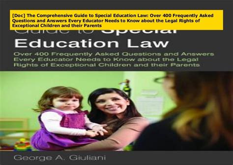 The comprehensive guide to special education law over 400 frequently asked questions and answers every educator. - Yamaha tdr 125 manuale di servizio.