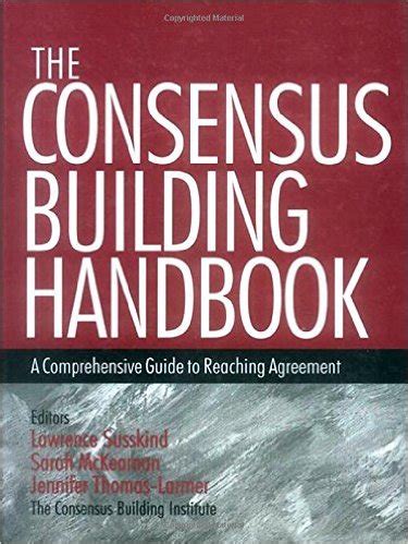 The consensus building handbook a comprehensive guide to reaching agreement. - Manual transmission fluid for 1996 honda civic.