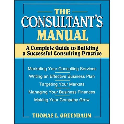 The consultants manual by thomas l greenbaum. - História e geografia  - 3 série - 1 grau.