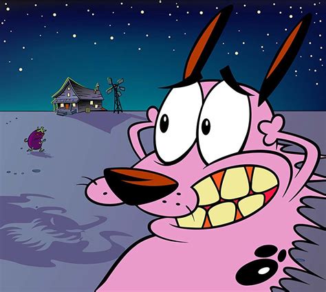 The courage of the cowardly dog. Courage the Cowardly Dog TV-Y7 1999 - 2002 4 Seasons Kids & Family Comedy Adventure Animation List Reviews 88% 100+ Ratings Avg. Audience Score Courage is a timid pink dog with paranoia problems. 