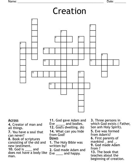 Solver. The Creator (Crossword clue) Find answer. We found 2 answers for “The Creator” . More crossword answers. We found 2 answers for the crossword clue The Creator . A further 50 clues may be related. If you haven't solved the crossword clue The Creator yet try to search our Crossword Dictionary by entering the letters you already know!. 