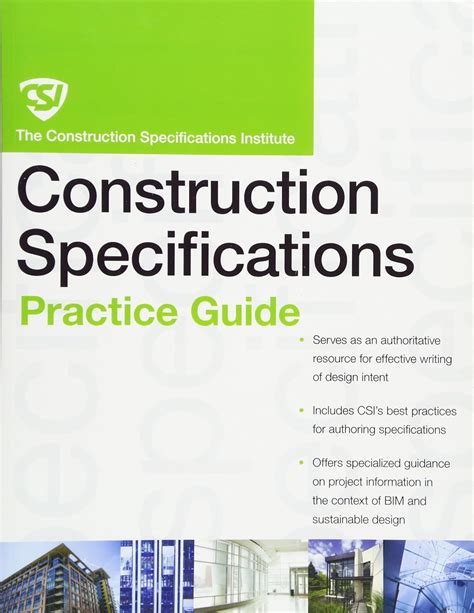 The csi construction specifications practice guide. - Auf den spuren von thomas bernhard.