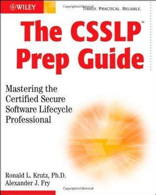 The csslp prep guide by ronald l krutz. - Mastering organic chemstry pearson solution manual.