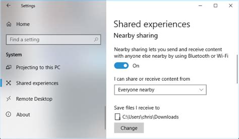 The default File Sharing and Media Sharing experience in 18.04