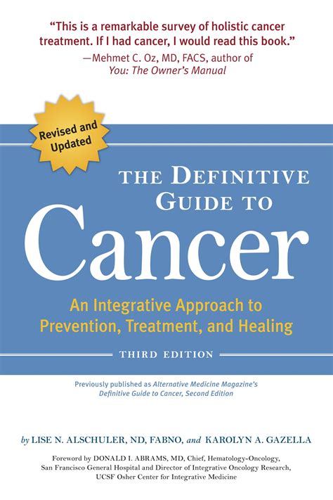 The definitive guide to cancer 3rd edition by lise n alschuler. - Sulla questione del vaso di sangue.
