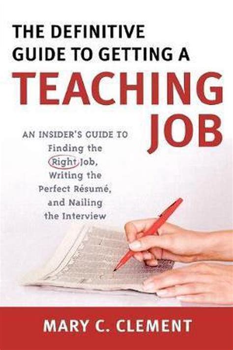 The definitive guide to getting a teaching job by mary c clement. - The teller s handbook everything a teller needs to know.