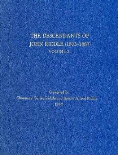 The descendants of John Riddle, 1803-1887 - FamilySearch