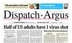 The dispatch argus.  The two are essentially the same newspaper, only with different front c...