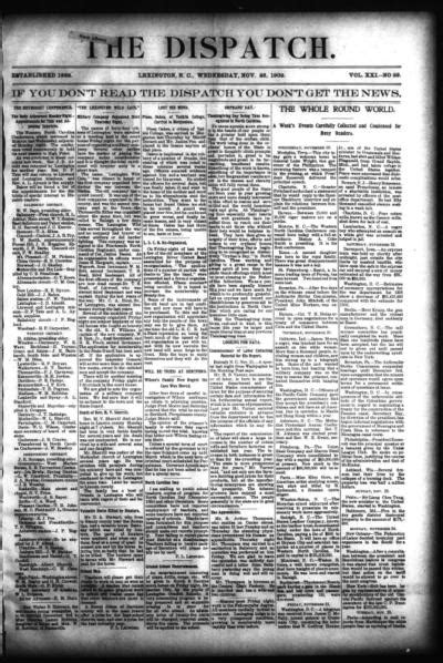 The dispatch lexington nc archives.  Standardized title groups preceding, succeeding, and alte...