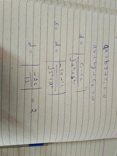 The distance between the origin and the point (4, - 3) is