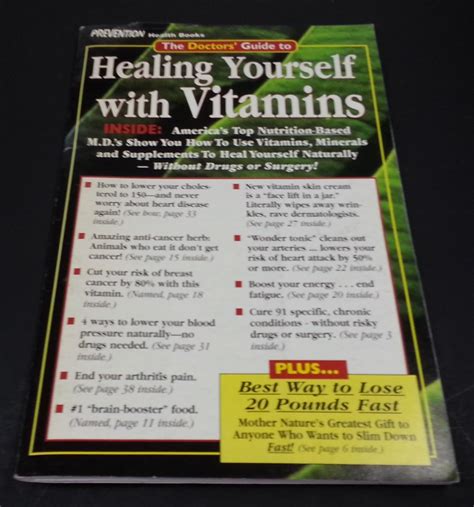 The doctors guide to healing yourself with vitamins prevention health books. - A worldwide travel guide to sea turtles by wallace j nichols.