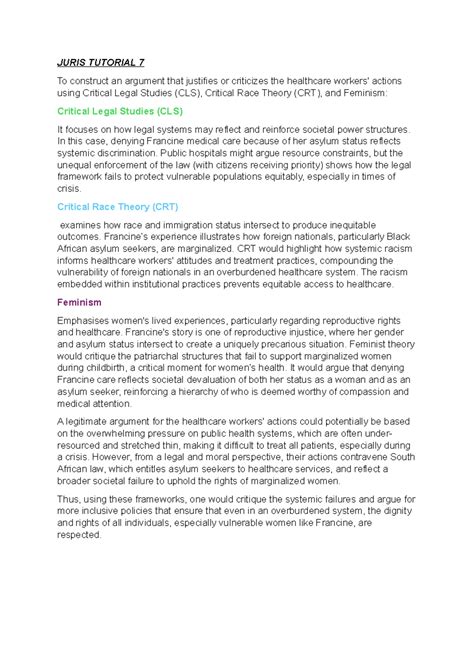 The document criticizes and generalizes