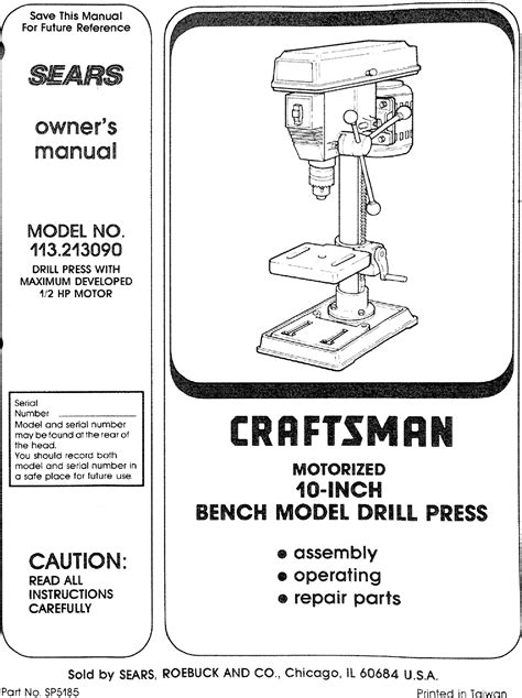 The drill press a manual for the home craftsman and. - Panasonic sc btt400 manual de servicio y guía de reparación.