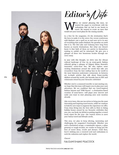 The editors note with