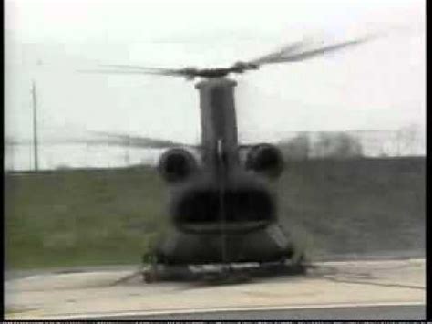 The effect of ground resonance on a Chinook : videos