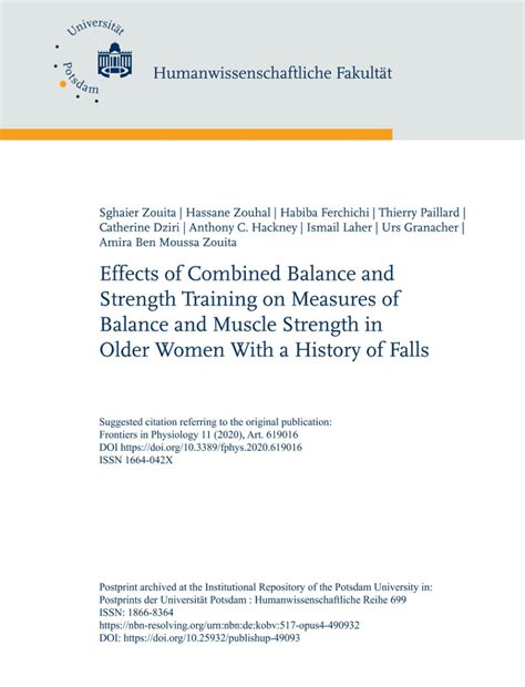 The effects of strength, balance and combined (strength and balance …