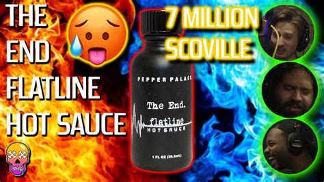 The end flatline scoville. 14 Danyel takes The End hot sauce challenge; 15 The 20 Hottest Hot Sauces You Can Buy; 16 Video: My Hot Sauce Eating Escalation Reaches THE END; 17 Hot Sauce Scoville Scale: Ranking 11 Sauces By Heat; 18 Da Bomb The Final Answer Extract, 2oz; 19 Pepper Palace on Twitter: “@imSHRINE95 The End: Flatline Hot; 20 … 