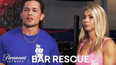 Bar Rescue. Menu. Episodes & Videos. About. Bar Rescue. When Life Doesn't Hand You Lemons. Season 3 E 35 • 04/20/2014. Faced with a PDA-obsessed manager and an owner solely focused on his own retirement, the staff at Pat's Cocktails calls Jon for help. ... Jon helps Justin and Michael, a pair of strippers who own The End …. 