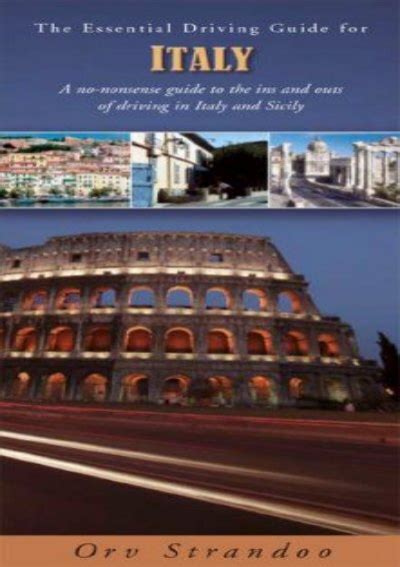 The essential driving guide for italy essential guide to driving. - Mathematical statistic and data analysis instructor manual.