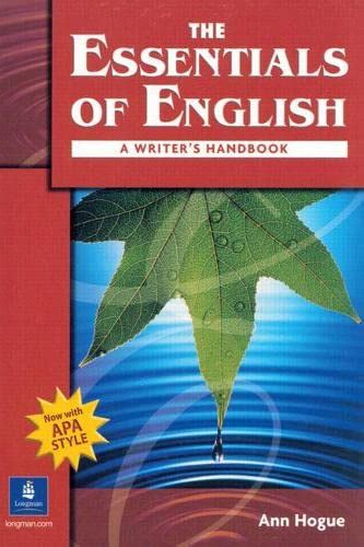 The essentials of english a writers handbook with apa style. - Nikon d40 digital camera quick start guide.