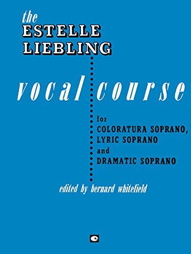 The estelle liebling vocal course for coloratura soprano lyric soprano and dramatic soprano. - Materialien zu einer geschichte der landgüter livlands.