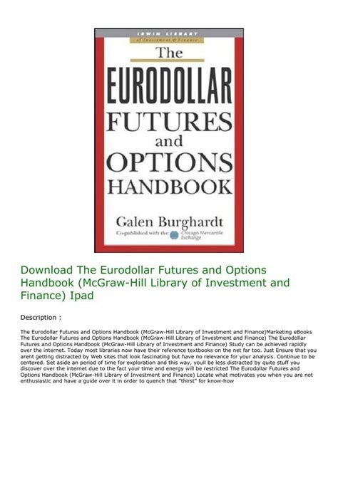 The eurodollar futures and options handbook mcgraw hill library of investment and finance. - Deutz engine 914 service and repair manual.