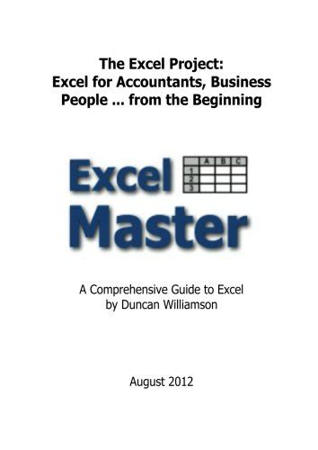 The excel project excel for accountants business people from the beginning a comprehensive guide to excel volume 1. - Principles of helicopter aerodynamics solutions manual.