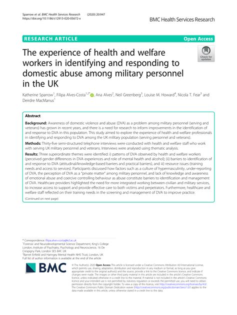 The experience of health and welfare workers in identifying …