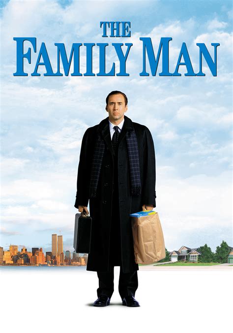 The family man movies. Appearing stale in the trailers The Family Man makes an interesting twist on &#34;It's A Wonderful Life&#34;. Created far enough along in Nicolas Cage's career that his outbursts, being better timed and more congruent to the scene, make this a movie that I don't believe would have benefited from having another actor in his place. 