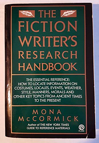 The fiction writers research handbook by mona mccormick. - Manuale di servizio di kenwood ts 830.