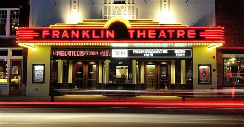 The franklin theater. Variety on Main at the Franklin Theatre is a captivating blend of entertainment that transcends generations. This vaudeville-style show seamlessly weaves together performances from seasoned artists and up-and-coming talents. It's a celebration of talent, tradition, and the vibrant spirit of community, all under the historic charm of the ... 