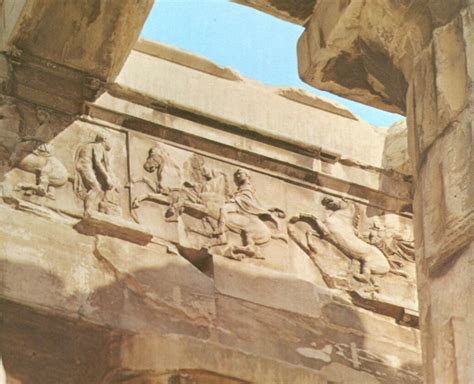 Other striking parts of the temples that have survived include the Parthenon Frieze. Only two and a half inches thick at its maximum depth it depicts a procession of 360 noble Athenians, as well .... 