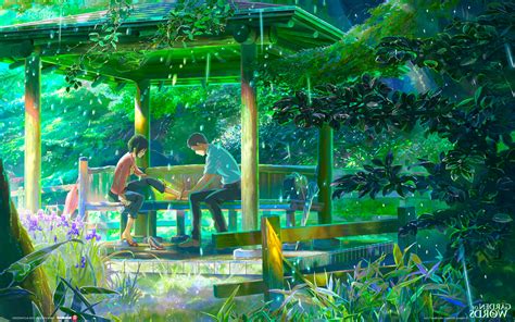 The garden of words anime. Kotonoha no Niwa. Some people revel and play in the rain; others dread it and hide at the first drop. For high school student Takao, a summer shower is a source of artistic … 