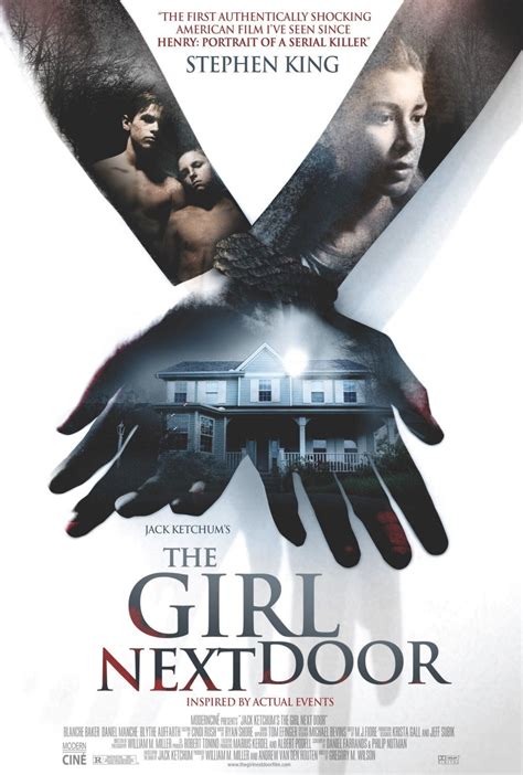 The Girl Next Door. (2007) Follows the unspeakable torture and abuses committed on a teenage girl in the care of her aunt and the boys who witness and fail to report the crime. Cast information ...