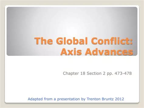 The global conflict axis advances guided reading. - Historia de chile de don francisco antonio encina.