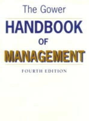 The gower handbook of management by dennis lock. - Filtri per l'acqua kinetico addolcitore manuale di installazione.