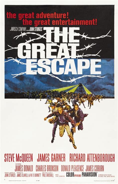 The Great Escape remains one of the most popular World War II films of all time, marked not only by McQueen’s motorcycle sequence, but Elmer Bernstein ’s distinctive, rousing score. The picture was selected as #19 on AFI's 2001 list of the one hundred most thrilling American pictures of all time.. 
